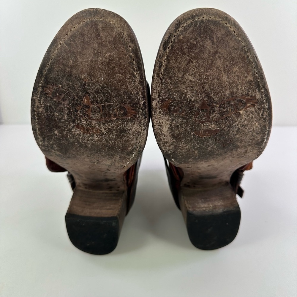 Freebird Women's FB-Circe Brown Leather Ankle Booties Size 8 - Picture 7 of 7